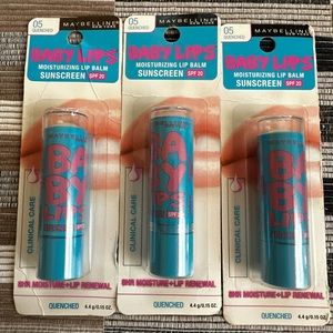 Bundle #70 3 baby lips lip balms new